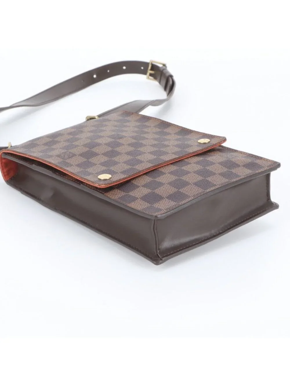 Louis Vuitton Damier Portobello Leather Shoulder Bag Crossbody Messenger